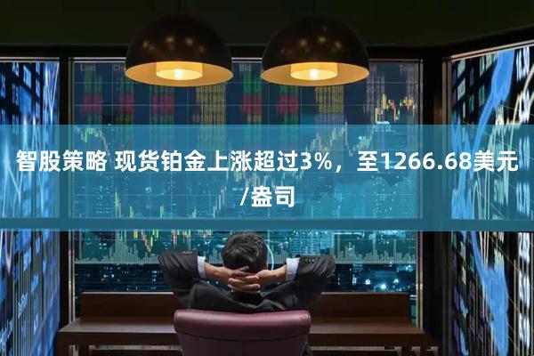 智股策略 现货铂金上涨超过3%，至1266.68美元/盎司